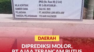 Plang Proyek Pembangunan Jembatan Sei Silau Barat-Prapat