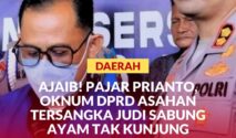 Pajar Parianto (PP), oknum anggota DPRD Kabupaten Asahan, tersangka perkara dugaan tindak pidana perjudian jenis sabung ayam