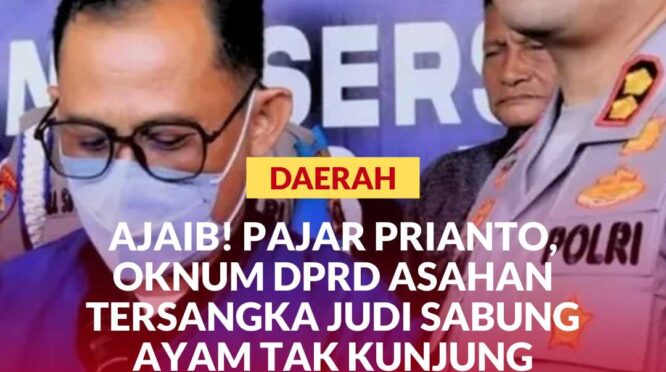 Pajar Parianto (PP), oknum anggota DPRD Kabupaten Asahan, tersangka perkara dugaan tindak pidana perjudian jenis sabung ayam