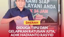 Samsurijal Labatjo, usai melaporkan Mumammad David, adik Walikota Palu ke Polresta Palu