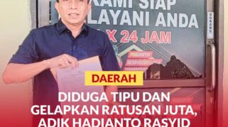 Samsurijal Labatjo, usai melaporkan Mumammad David, adik Walikota Palu ke Polresta Palu