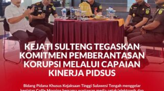 Suasana Coffe Morning Wartawan, LSM bareng Kajati Sulteng, Nuzul Rahmat R, Wakajati Sulteng, Imanuel Rudy Pailang dan PJU Kejati Sulteng