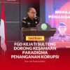 Wakajati Sulteng Imanuel Rudi Pailang. SH. MH, saat membuka kegiatan FDG yang digagas Bidang Pidsus Kejati Sulteng