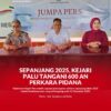 Kepala Kejaksaan Negeri Palu, Mohamad Rohmadi, S.H., M.H. Didampingi Kasi Pidsus Junaedi, S.H., MH., dan Kasi Pidum Inti Astuti, S.H., MH