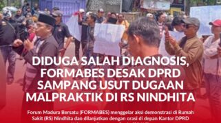 Masa Forum Madura Bersatu (FORMABES) Orasi didepan DPRD Sampang.