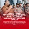 Sekretaris Daerah Kabupaten (Sekdakab) Asahan, Zainal Arifin Sinaga saat memberi arahan didepan masa aksi.