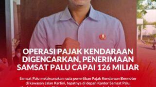 Kepala UPT Pendapatan Wilayah I Palu, Yudhiansyah L, S.Sos., M.A.P