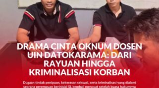 Kuasa Hukum korban dari LBH Sulteng. Rusman Rusli, SH.,MH dan Julianer Aditia Warman, SH
