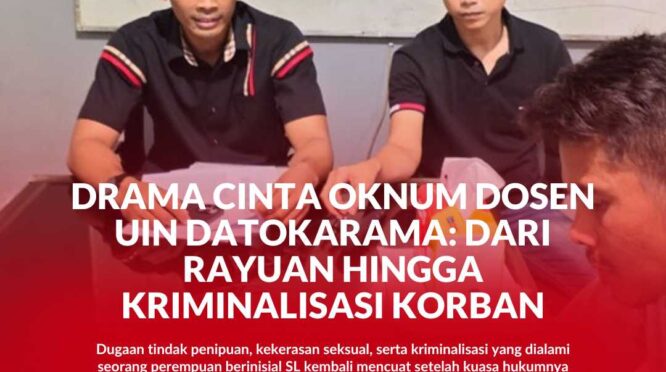 Kuasa Hukum korban dari LBH Sulteng. Rusman Rusli, SH.,MH dan Julianer Aditia Warman, SH