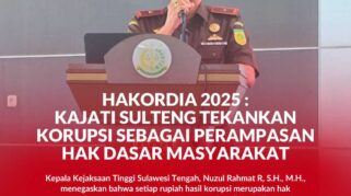 Kepala Kejaksaan Tinggi Sulawesi Tengah, Nuzul Rahmat R, S.H., M.H