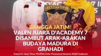 Gubernur Jawa Timur Berikan Apresiasi kepada Achmad Valen Akbar Juara D’Academy 7