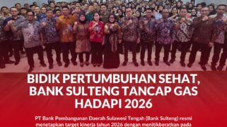 Direktur Utama Bank Sulteng, Hj. Ramiyatie photo bersama ditahun 2026