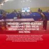 Tampak berbagai atlit yang sedang bertanding pada ajang terbesar sepanjang sejarah olah raga tenis meja yang di gelar di kabupaten Poso
