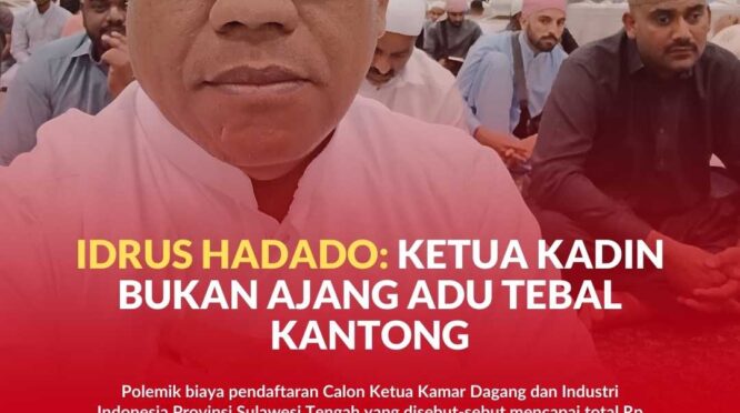 Tokoh Pemerhati Sulteng, Idrus Hadado, SH