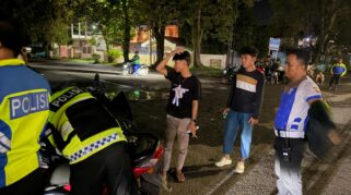 Suasana Razia Knalpot Brong