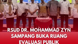 RSUD dr Muhammad Zyn Sampang saat menggelar forum komunikasi publik