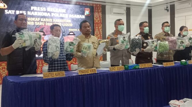 Satuan Reserse Narkoba Polres Asahan kembali mengungkap kasus peredaran narkotika dalam jumlah besar