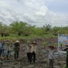 Tampak suasana penanaman perdana kelompok tani bersama TNI di Poso