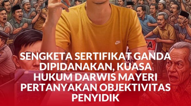 Kuasa hukum Darwis, Julianer Aditia Warman, SH.