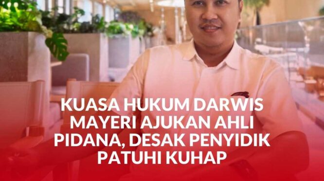 Kuasa Hukum Darwis Mayeri, Jonathan Salam, S.H., M.H