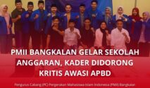 PMII Bangkalan saat menggelar Sekolah Anggaran, mengawal kebijakan APBD Daerah.