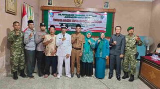 Pelantikan Kasun Balongrejo, Dimas Dwi Andi Alfian, di Balai Desa Badas, Sumobito, Jombang, Selasa (28/4/2026) malam, dihadiri unsur Forkopimcam dan tokoh masyarakat.