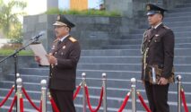 Perayaan HUT RI Ke-81, Kejati Sulteng Zullikar Tanjung, S.H., M.H sebagai Inspektur Upacara.