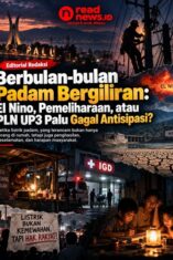 Editorial Redaksi Readnews.id Edisi 30/10/2026. Dengan Judul, Berbulan-bulan Pemadaman Listrik Bergilir, PLN UP3 Palu Gagal Antisipasi?.