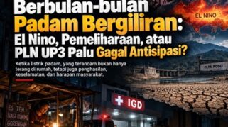 Editorial Redaksi Readnews.id Edisi 30/10/2026. Dengan Judul, Berbulan-bulan Pemadaman Listrik Bergilir, PLN UP3 Palu Gagal Antisipasi?.