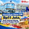 Bank Sulteng dukung Gerakan Pangan Murah, Salurkan bantuan CSR Sebesar Rp. 11 juta