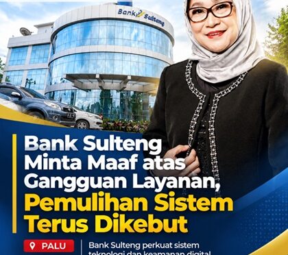 Rirektur Utama Bank Sulteng, Hj. Ramiyatie