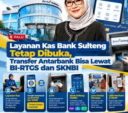 Rirektur Utama Bank Sulteng, Hj. Ramiyatie